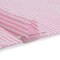 1 Yard Bubblegum Pink White Candy Striped Summer Cotton Polyester Seersucker